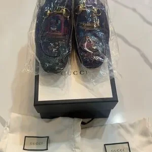 Gucci Men\'s Disney Donald Duck Princetown Loafers New Gucci x Disney Donald Duck Princetown Horsebit Accent Mules  main image 4